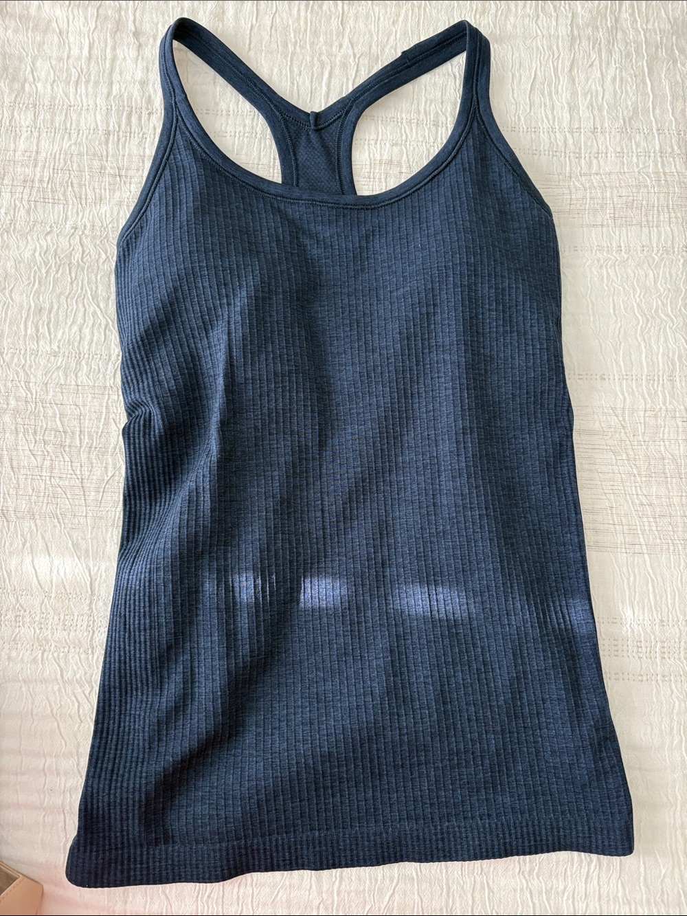 Lululemon ebb to street Ribbed Racerback Tank Top - Navy Blue